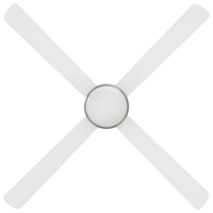Ventilatore da soffitto con luce e telecomando Ø 130 cm Bianco | homemem39