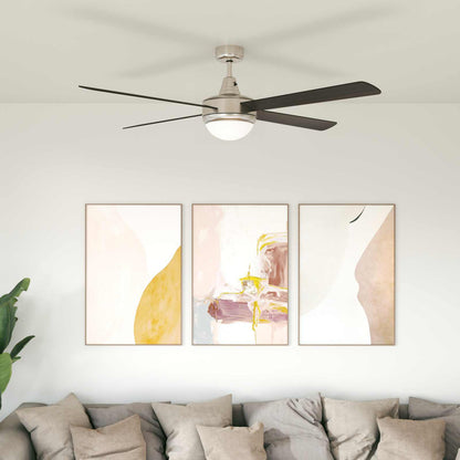 Ventilatore da soffitto con luce e telecomando Ø 130 cm | homemem39