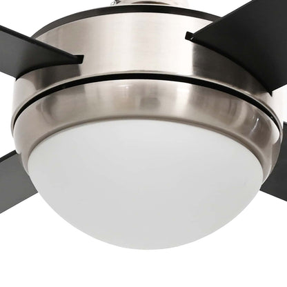 Ventilatore da soffitto con luce e telecomando Ø 130 cm Nero | homemem39