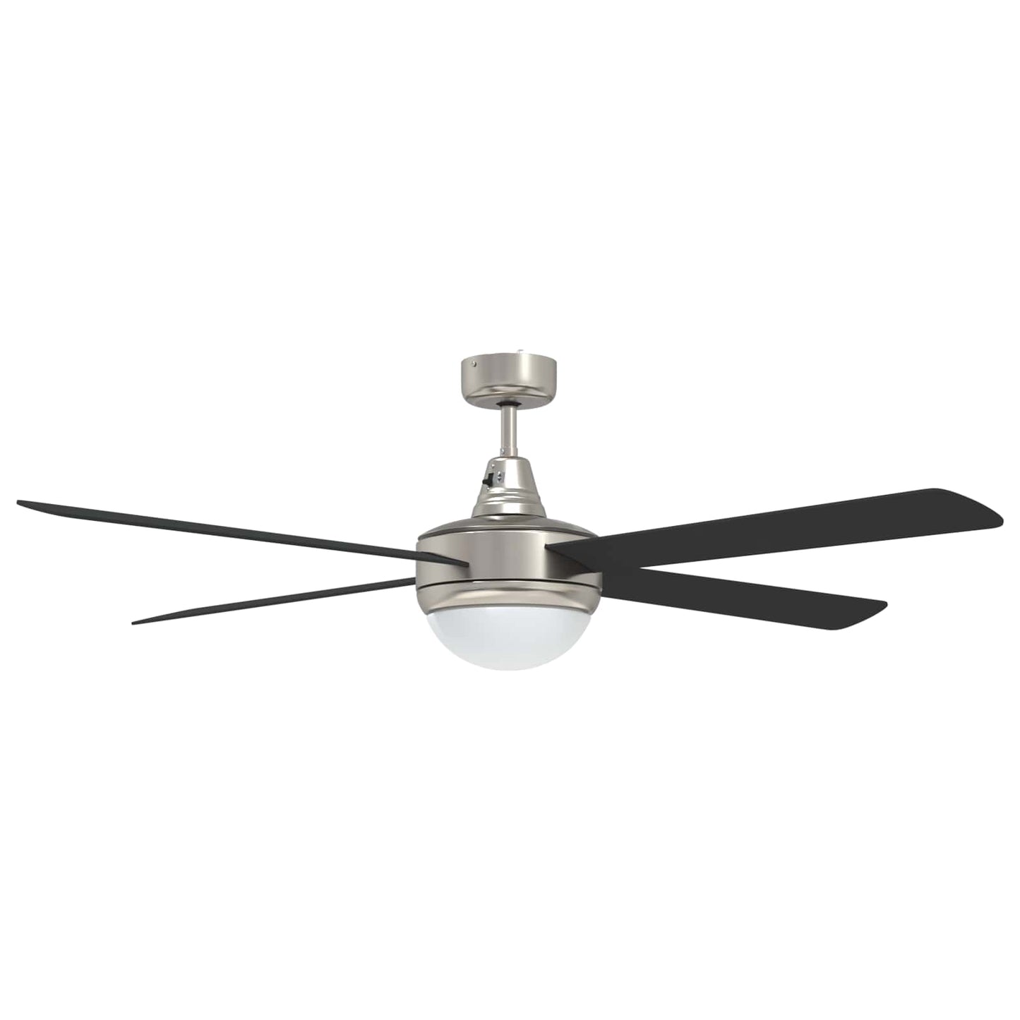 Ventilatore da soffitto con luce e telecomando Ø 130 cm Nero | homemem39