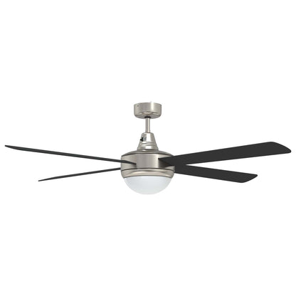 Ventilatore da soffitto con luce e telecomando Ø 130 cm Nero | homemem39