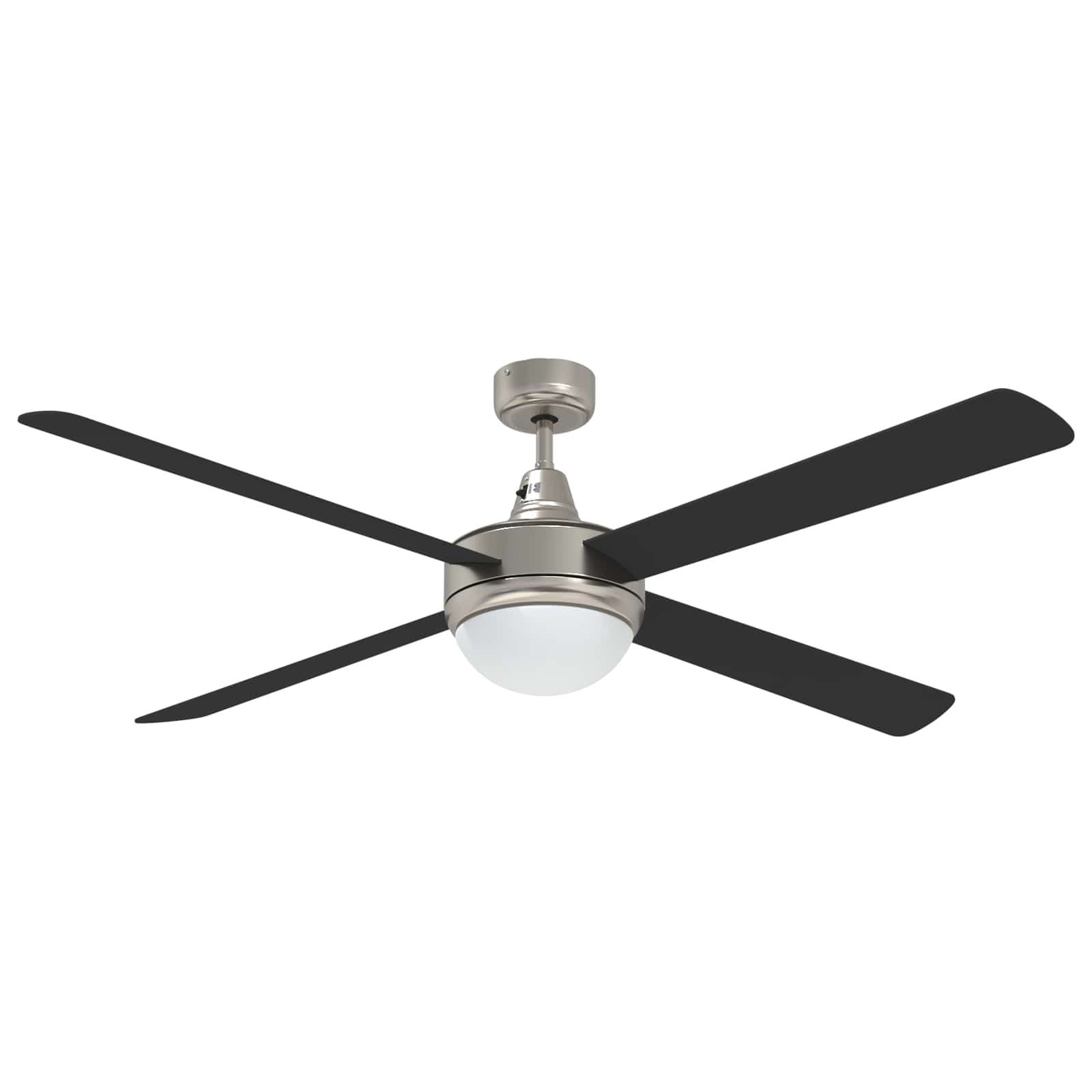 Ventilatore da soffitto con luce e telecomando Ø 130 cm Nero | homemem39