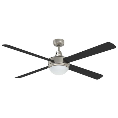 Ventilatore da soffitto con luce e telecomando Ø 130 cm Nero | homemem39