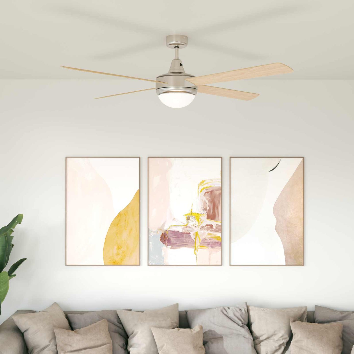 Ventilatore da soffitto con luce e telecomando Ø 130 cm Sonoma