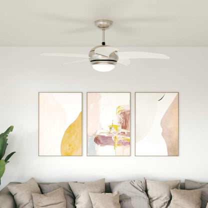 Ventilatore da soffitto con luce e telecomando Ø 110 cm | homemem39