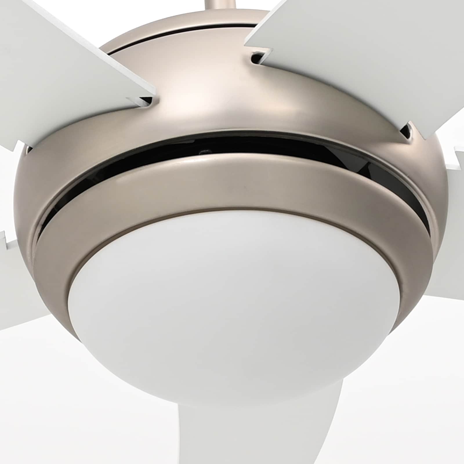 Ventilatore da soffitto con luce e telecomando Ø 110 cm Bianco | homemem39