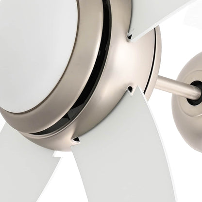 Ventilatore da soffitto con luce e telecomando Ø 110 cm Bianco | homemem39
