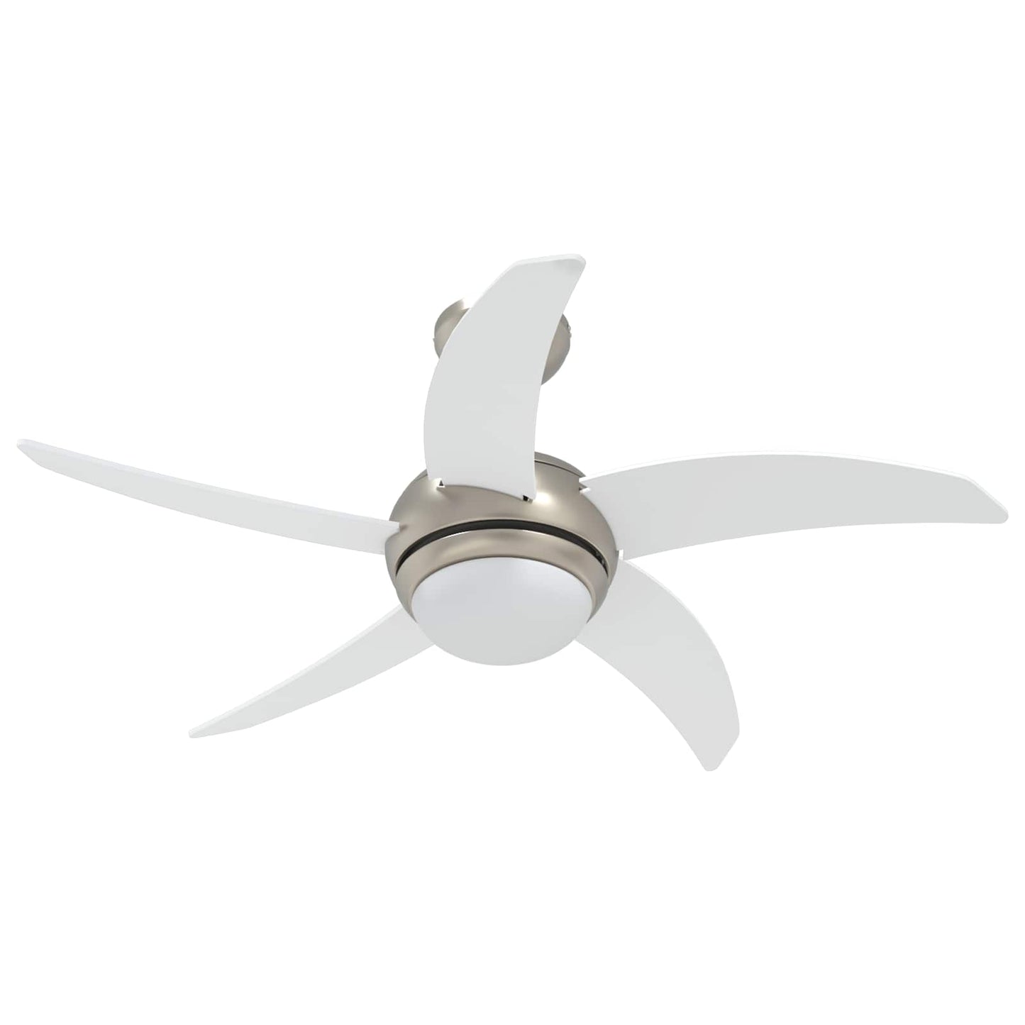 Ventilatore da soffitto con luce e telecomando Ø 110 cm Bianco | homemem39