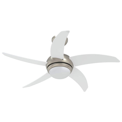 Ventilatore da soffitto con luce e telecomando Ø 110 cm Bianco | homemem39