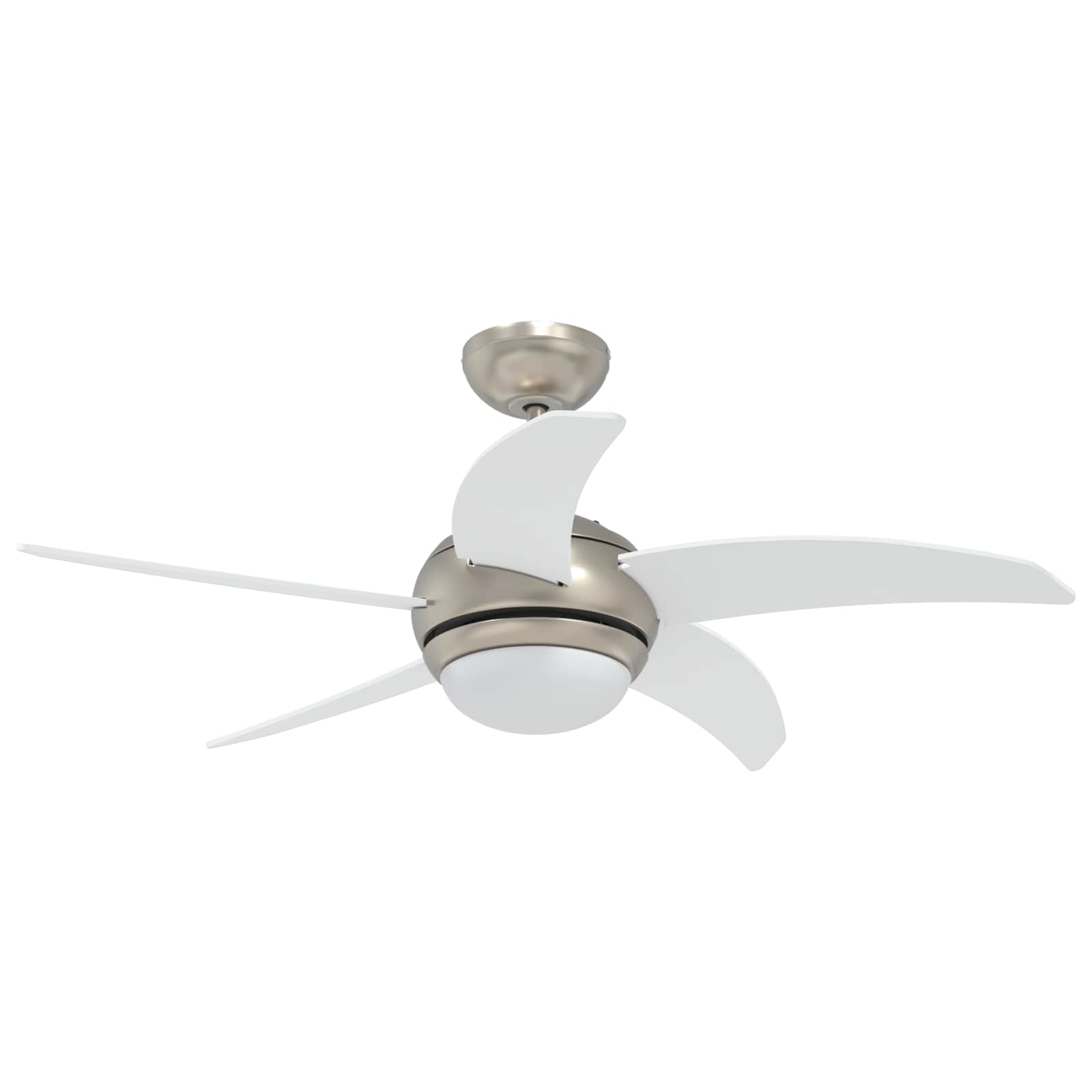 Ventilatore da soffitto con luce e telecomando Ø 110 cm Bianco | homemem39