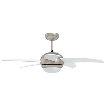 Ventilatore da soffitto con luce e telecomando Ø 110 cm Bianco | homemem39