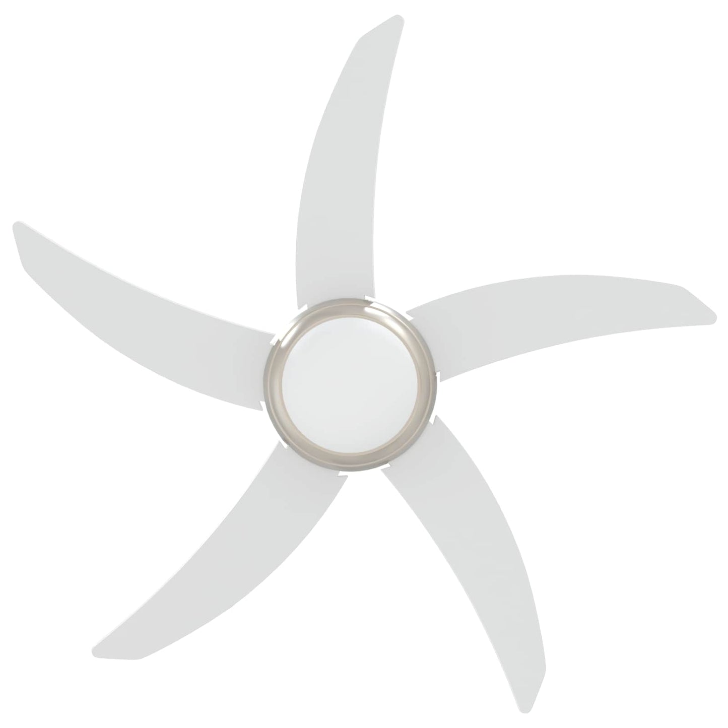Ventilatore da soffitto con luce e telecomando Ø 110 cm Bianco | homemem39