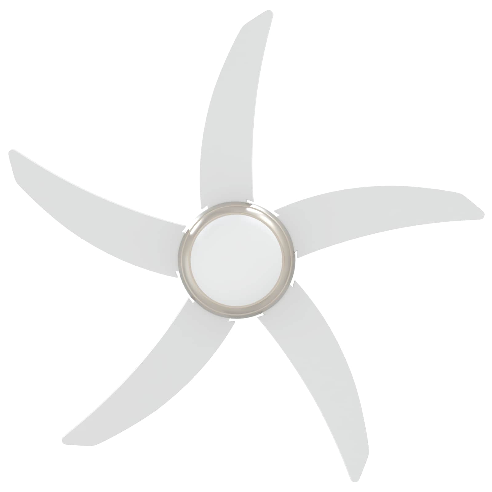 Ventilatore da soffitto con luce e telecomando Ø 110 cm Bianco | homemem39