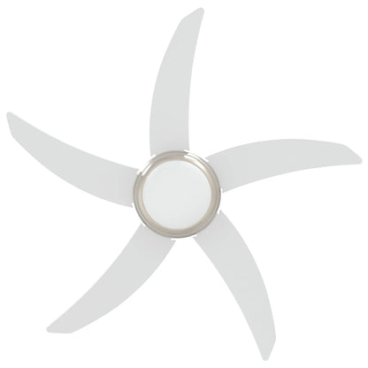Ventilatore da soffitto con luce e telecomando Ø 110 cm Bianco | homemem39