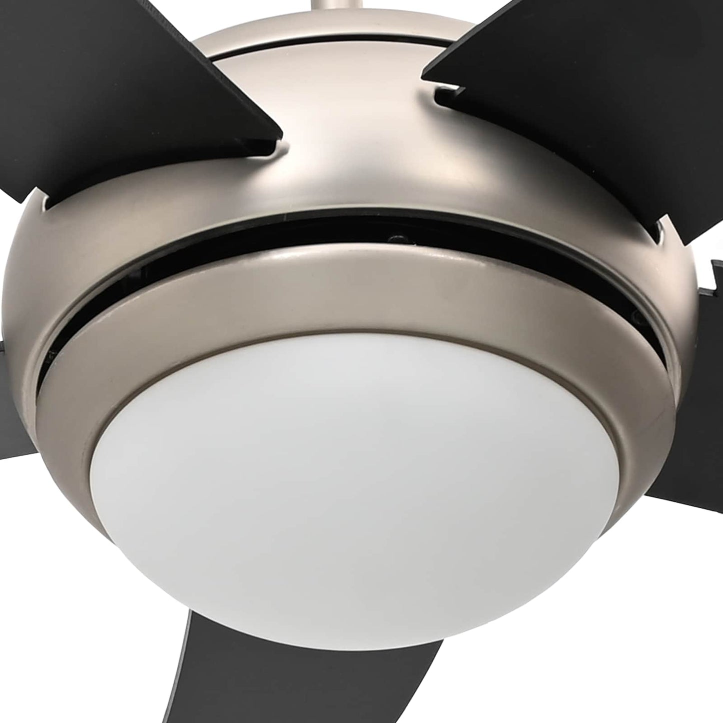 Ventilatore da soffitto con luce e telecomando Ø 110 cm Nero | homemem39
