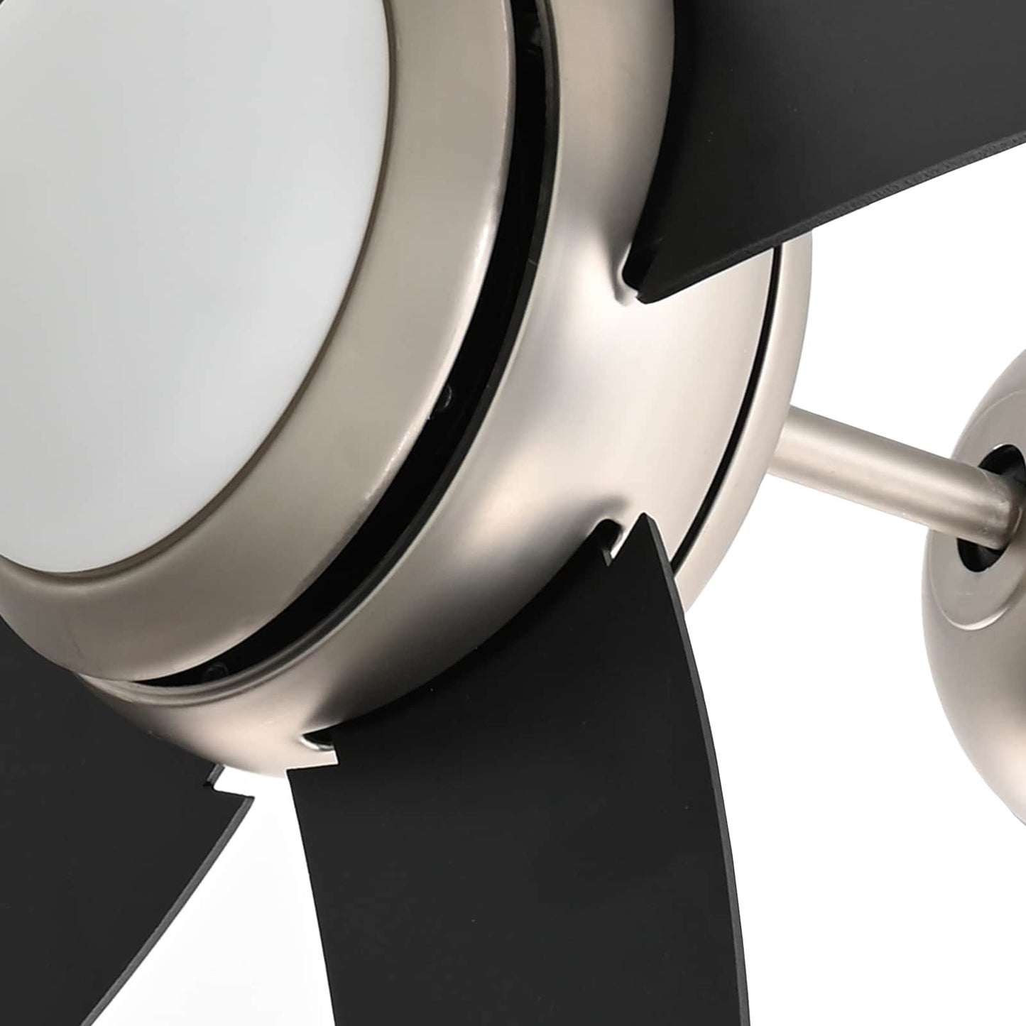 Ventilatore da soffitto con luce e telecomando Ø 110 cm Nero | homemem39