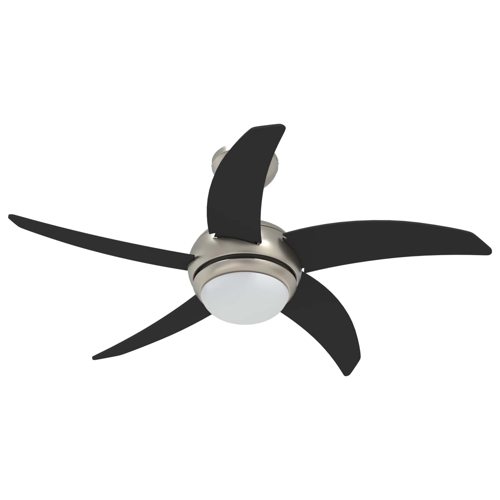 Ventilatore da soffitto con luce e telecomando Ø 110 cm Nero | homemem39