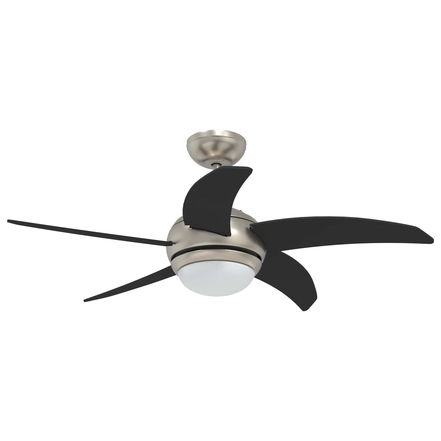Ventilatore da soffitto con luce e telecomando Ø 110 cm Nero | homemem39