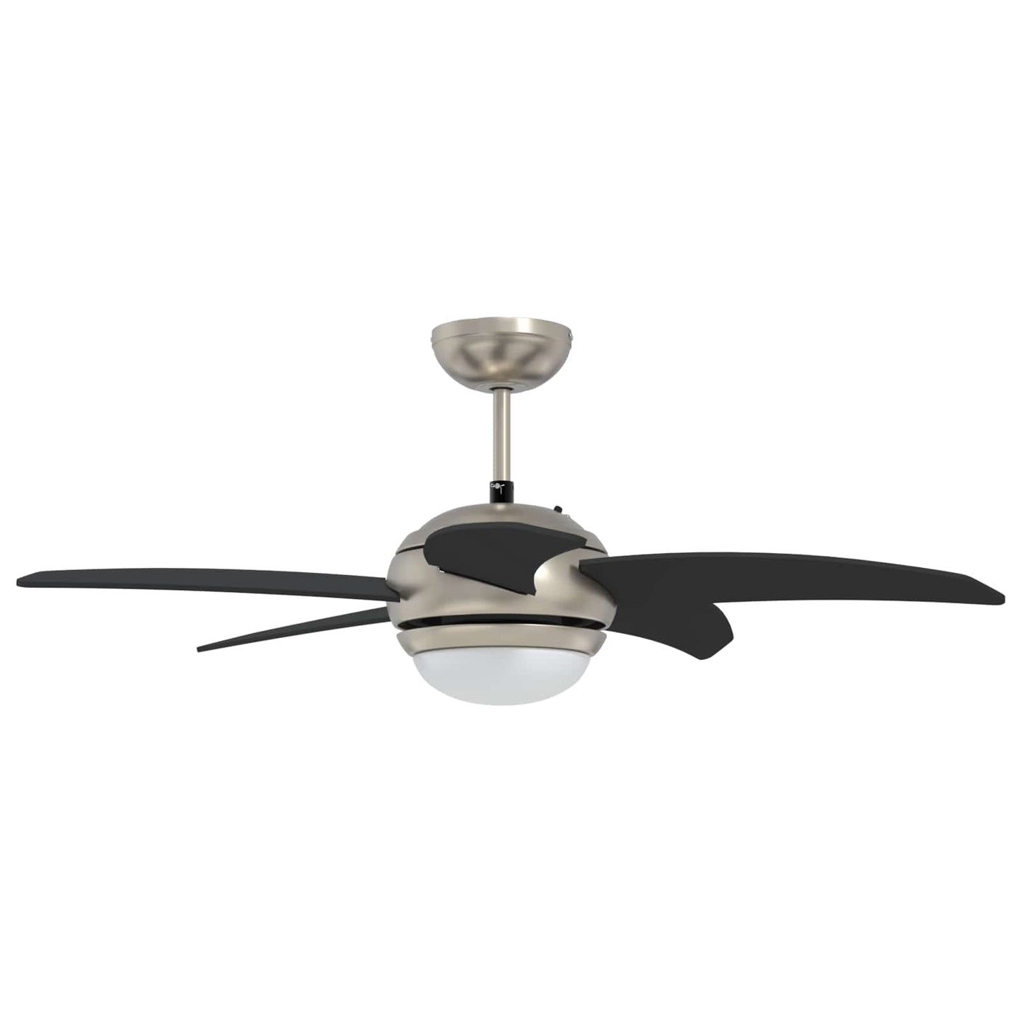 Ventilatore da soffitto con luce e telecomando Ø 110 cm Nero | homemem39