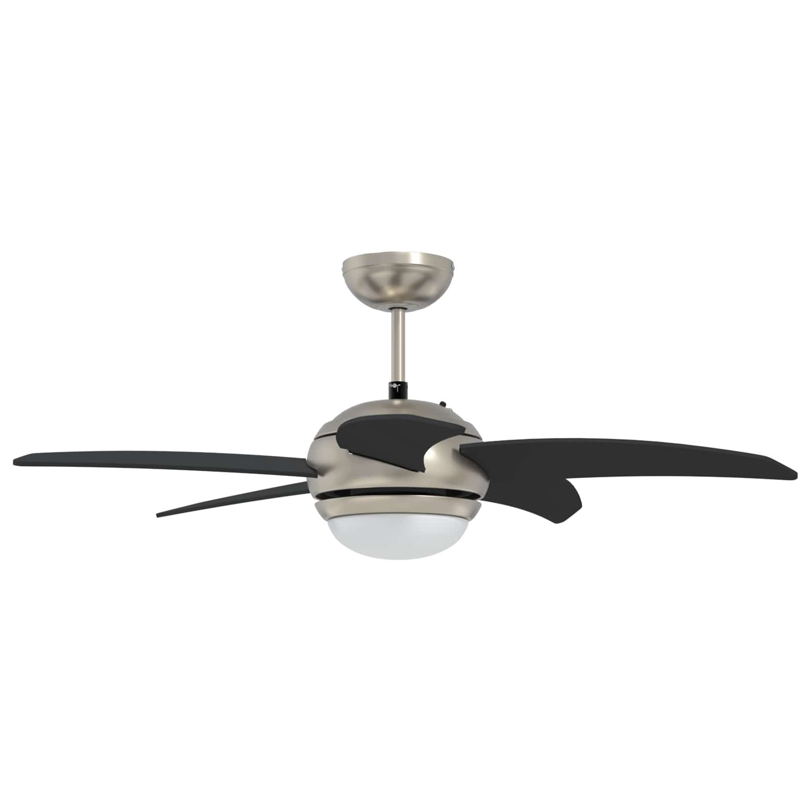 Ventilatore da soffitto con luce e telecomando Ø 110 cm Nero | homemem39