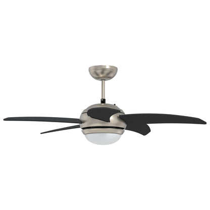 Ventilatore da soffitto con luce e telecomando Ø 110 cm Nero | homemem39