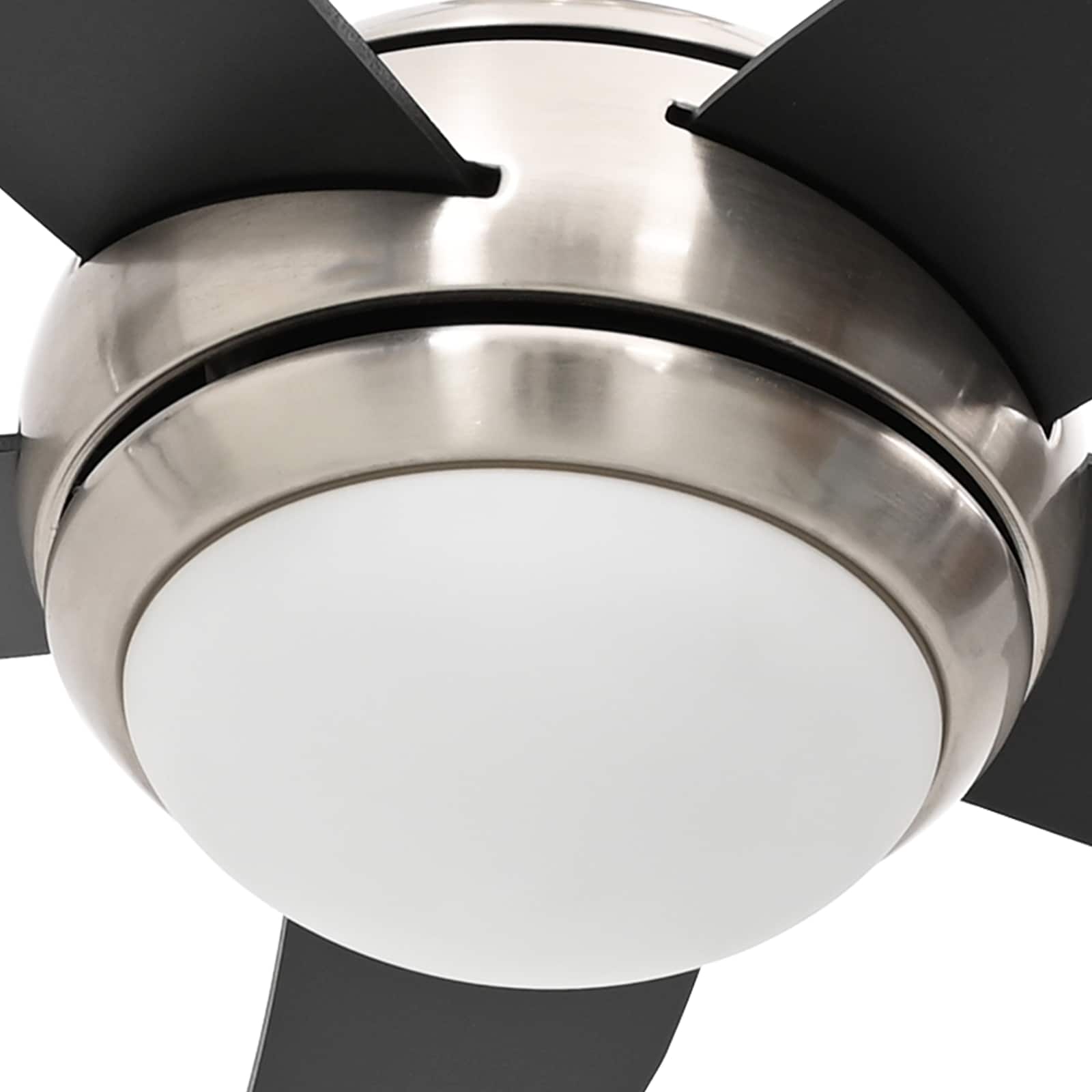 Ventilatore da soffitto con luce e telecomando Ø 130 cm Nero | homemem39