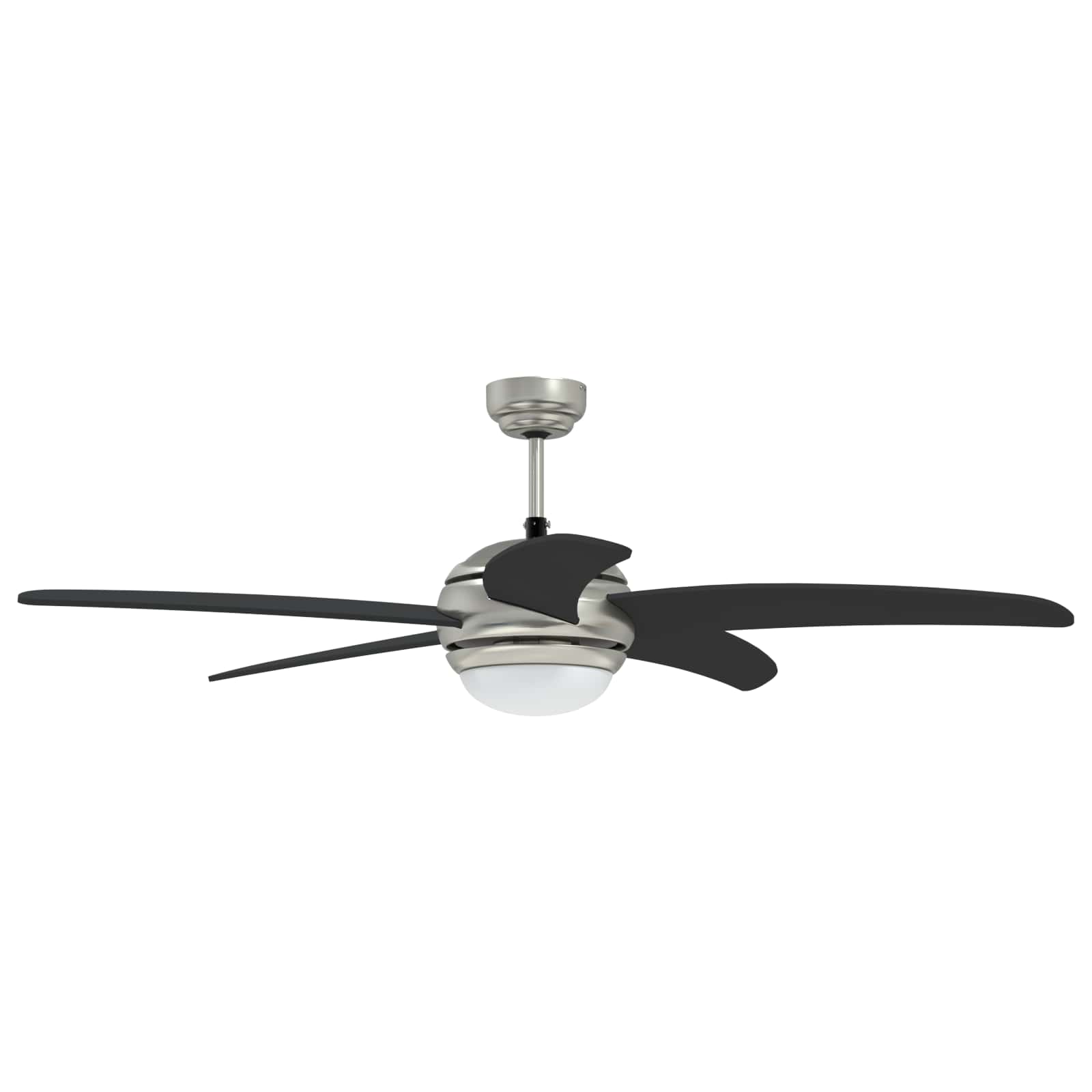 Ventilatore da soffitto con luce e telecomando Ø 130 cm Nero | homemem39