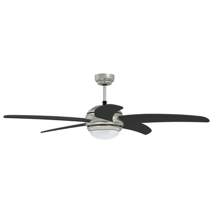 Ventilatore da soffitto con luce e telecomando Ø 130 cm Nero | homemem39