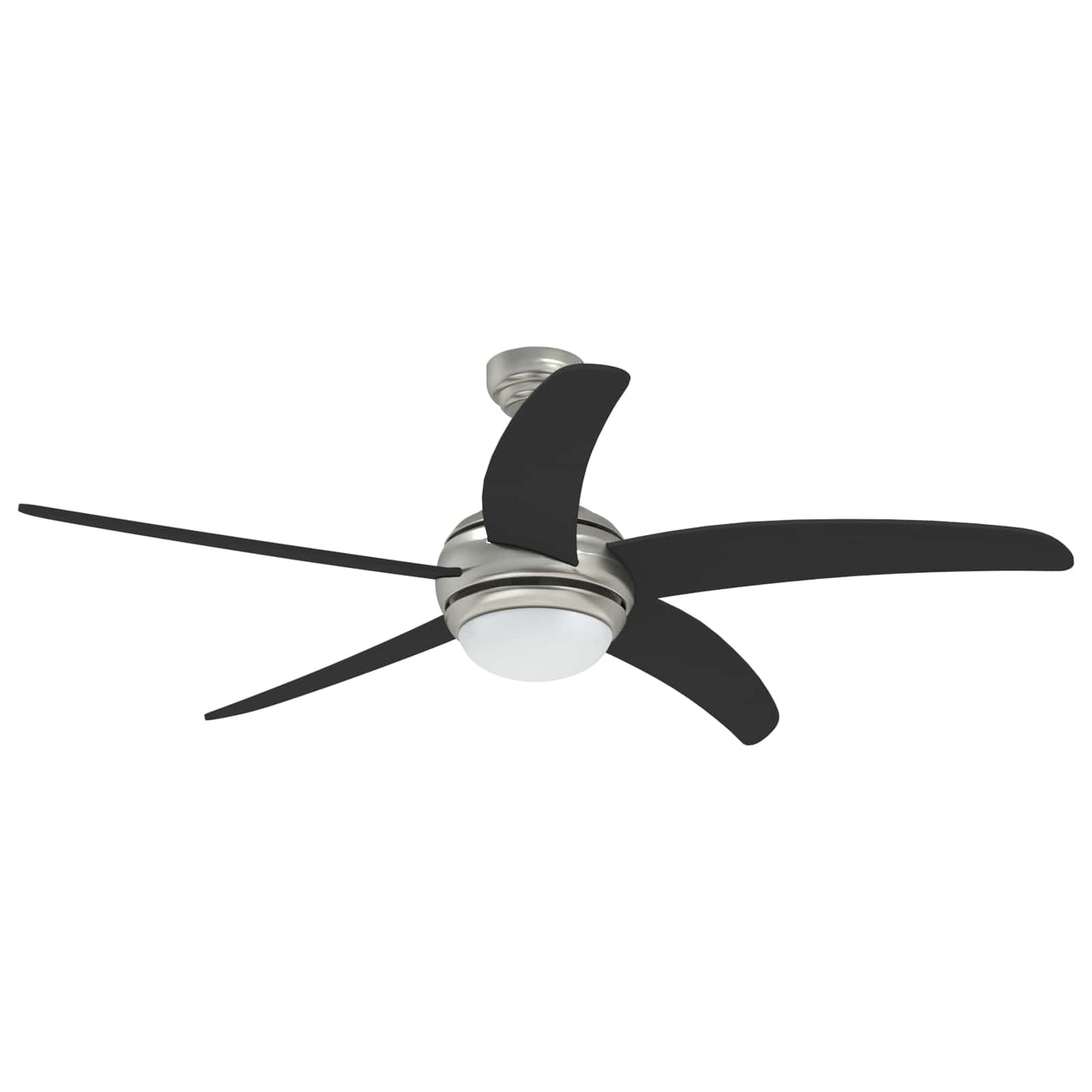 Ventilatore da soffitto con luce e telecomando Ø 130 cm Nero | homemem39