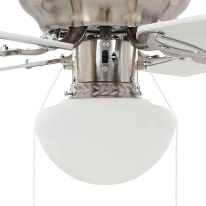 Ventilatore da soffitto con luce Ø 82 cm Bianco | homemem39
