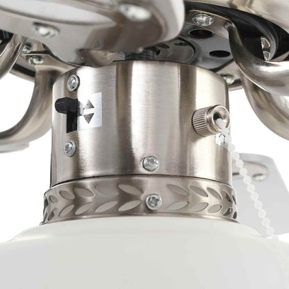 Ventilatore da soffitto con luce Ø 82 cm Bianco | homemem39
