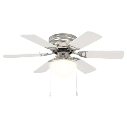 Ventilatore da soffitto con luce Ø 82 cm Bianco | homemem39