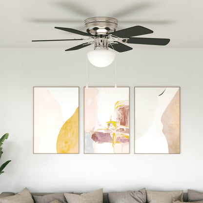 Ventilatore da soffitto con luce Ø 82 cm Nero | homemem39