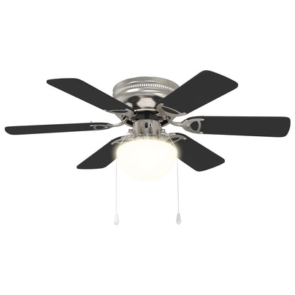 Ventilatore da soffitto con luce Ø 82 cm Nero | homemem39