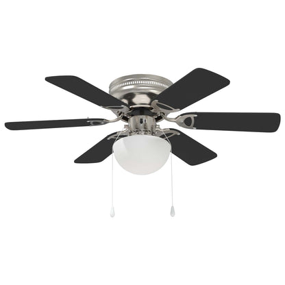Ventilatore da soffitto con luce Ø 82 cm Nero | homemem39