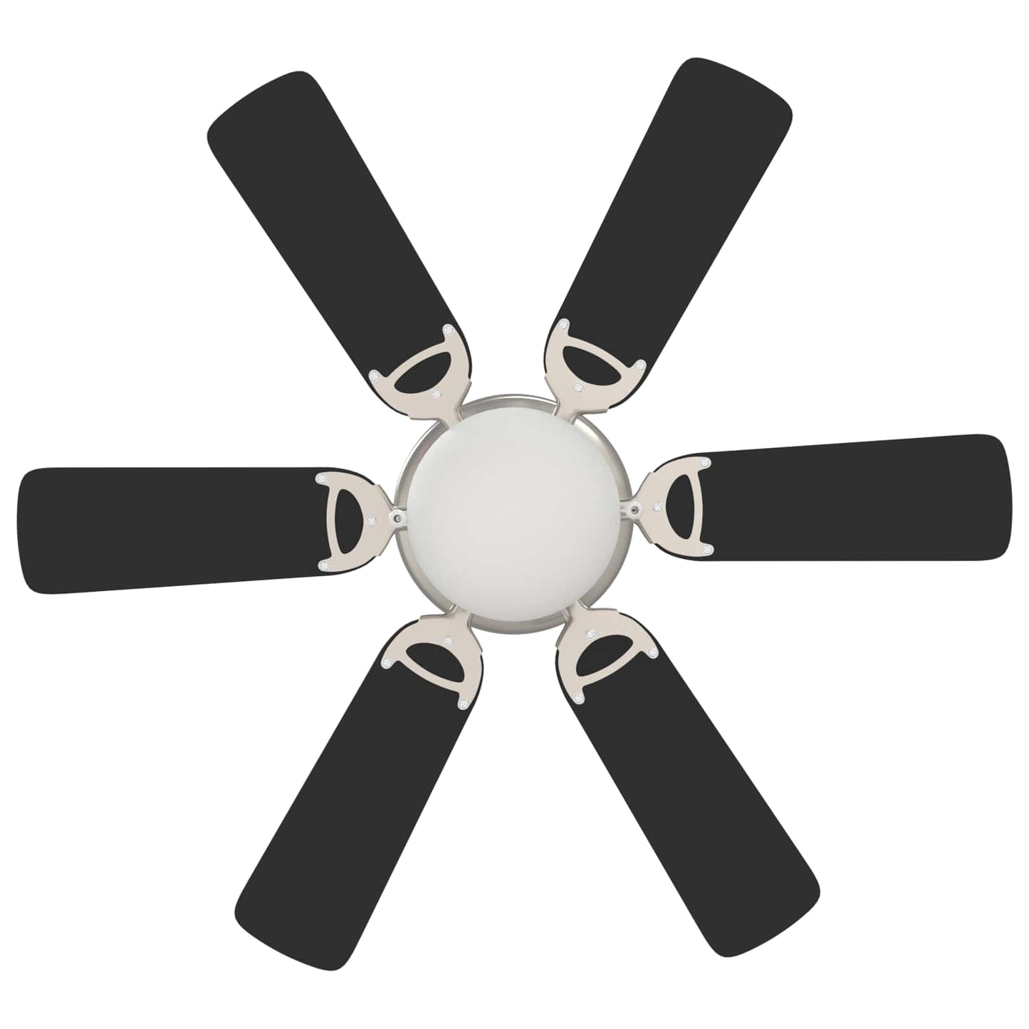 Ventilatore da soffitto con luce Ø 82 cm Nero | homemem39