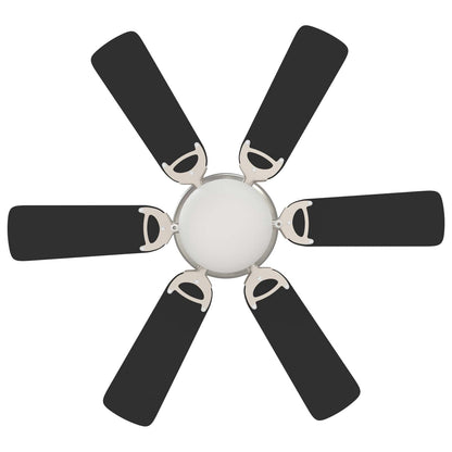 Ventilatore da soffitto con luce Ø 82 cm Nero | homemem39