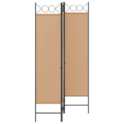 Paravento a 3 pannelli Beige 120 x 180 cm Tessuto