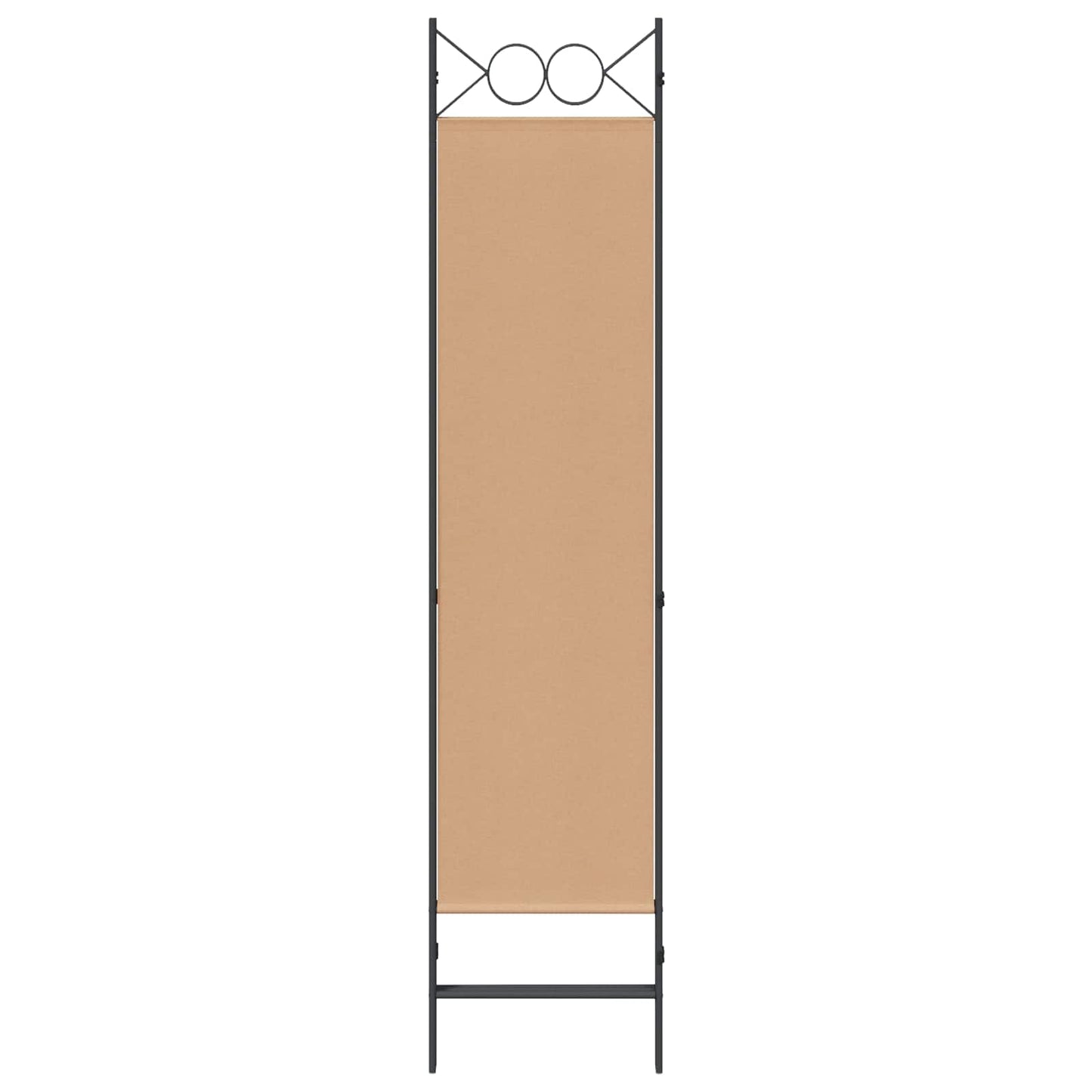 Paravento a 3 pannelli Beige 120 x 180 cm Tessuto