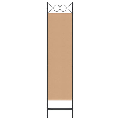Paravento a 3 pannelli Beige 120 x 180 cm Tessuto