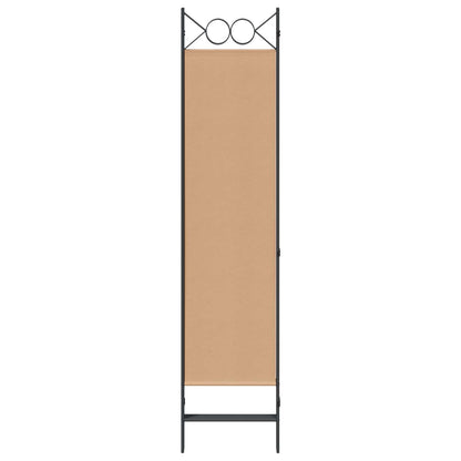 Paravento a 4 Pannelli Beige 160 x 180 cm Tessuto