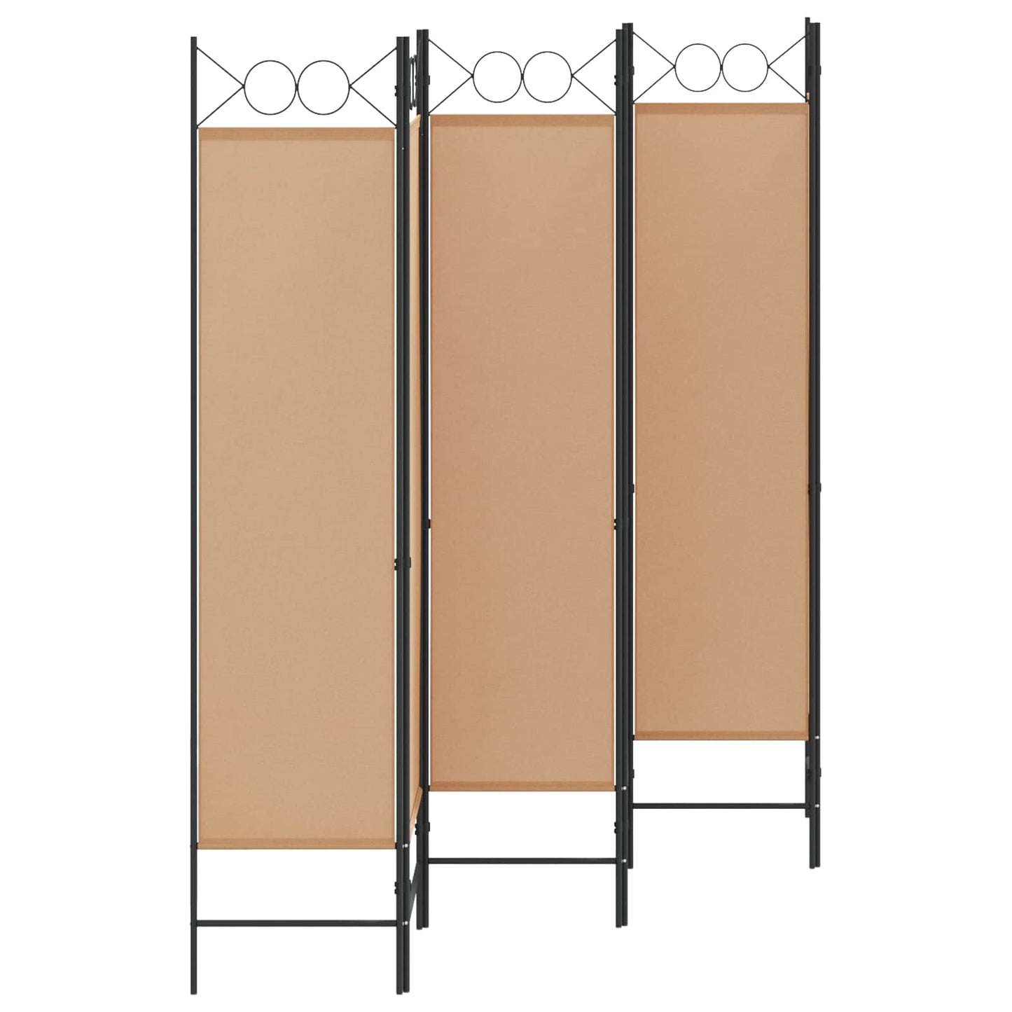 Divisore per Stanza a 6 Pannelli Beige 240 x 180 cm Tessuto