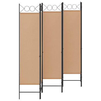 Divisore per Stanza a 6 Pannelli Beige 240 x 180 cm Tessuto
