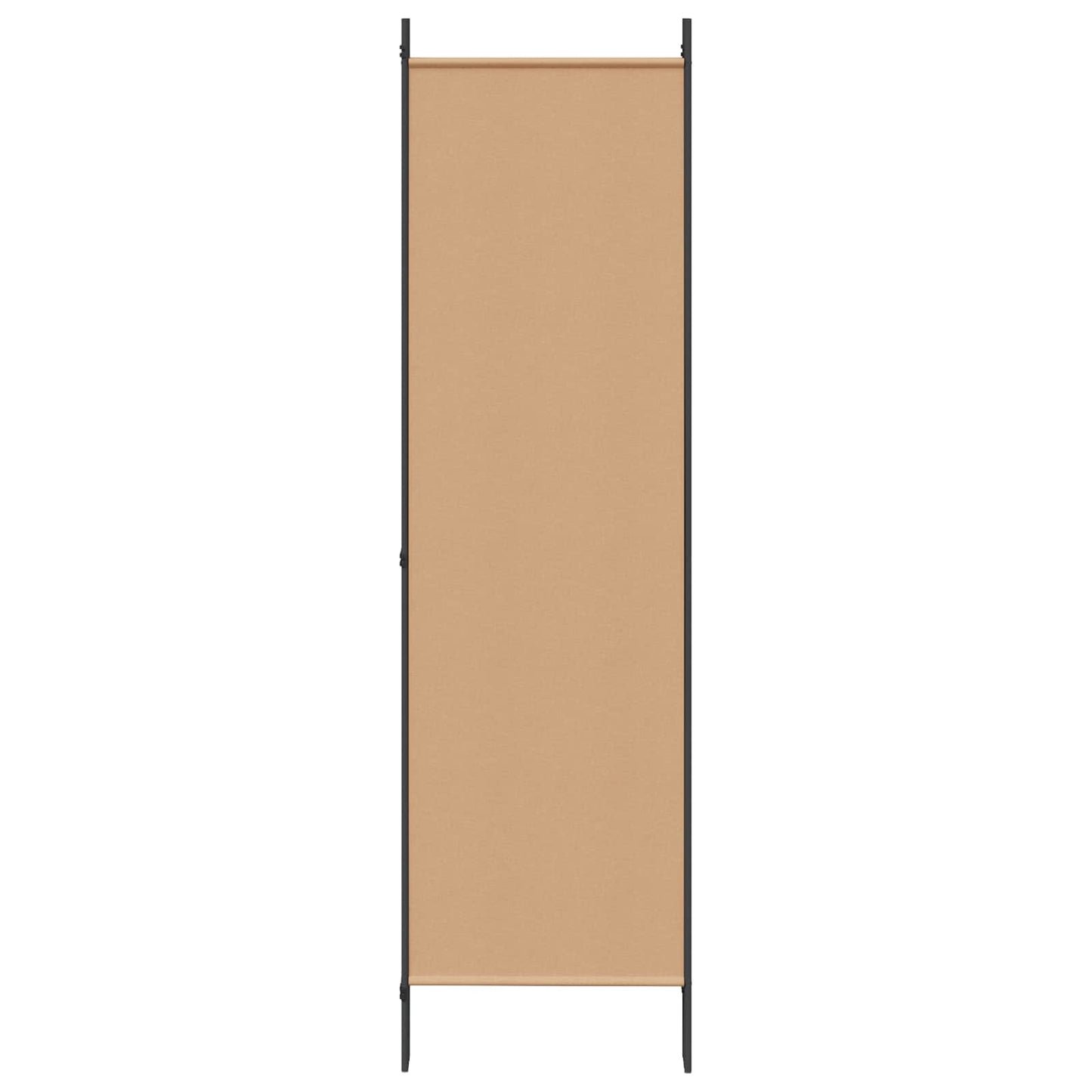 Paravento a 5 Pannelli Beige 250 x 180 cm Tessuto