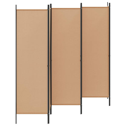 Divisore per Stanza a 6 Pannelli Beige 300 x 180 cm Tessuto