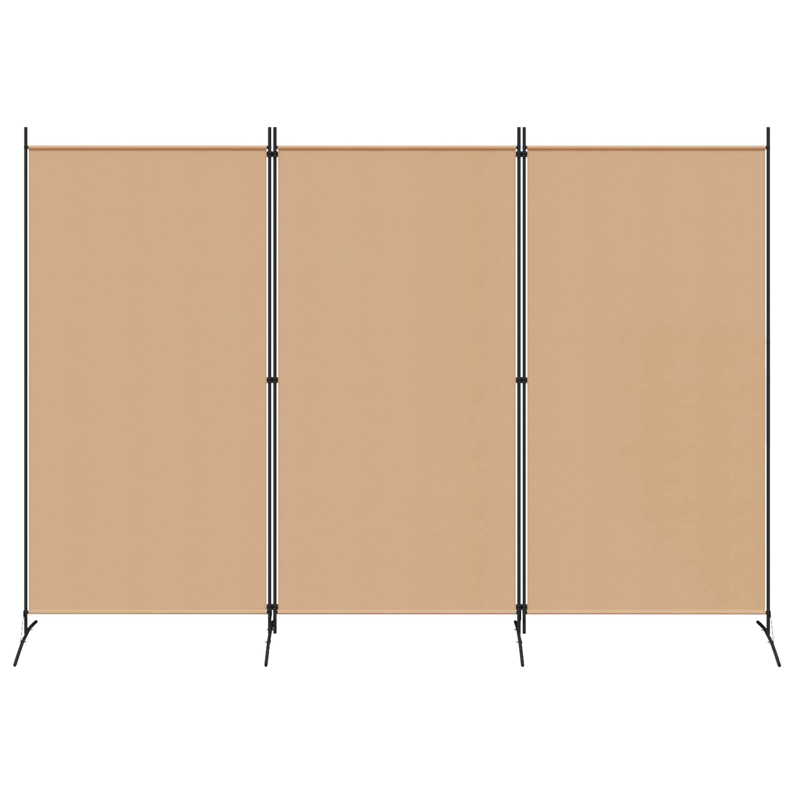 Paravento a 3 pannelli Beige 260 x 180 cm Tessuto | homemem39
