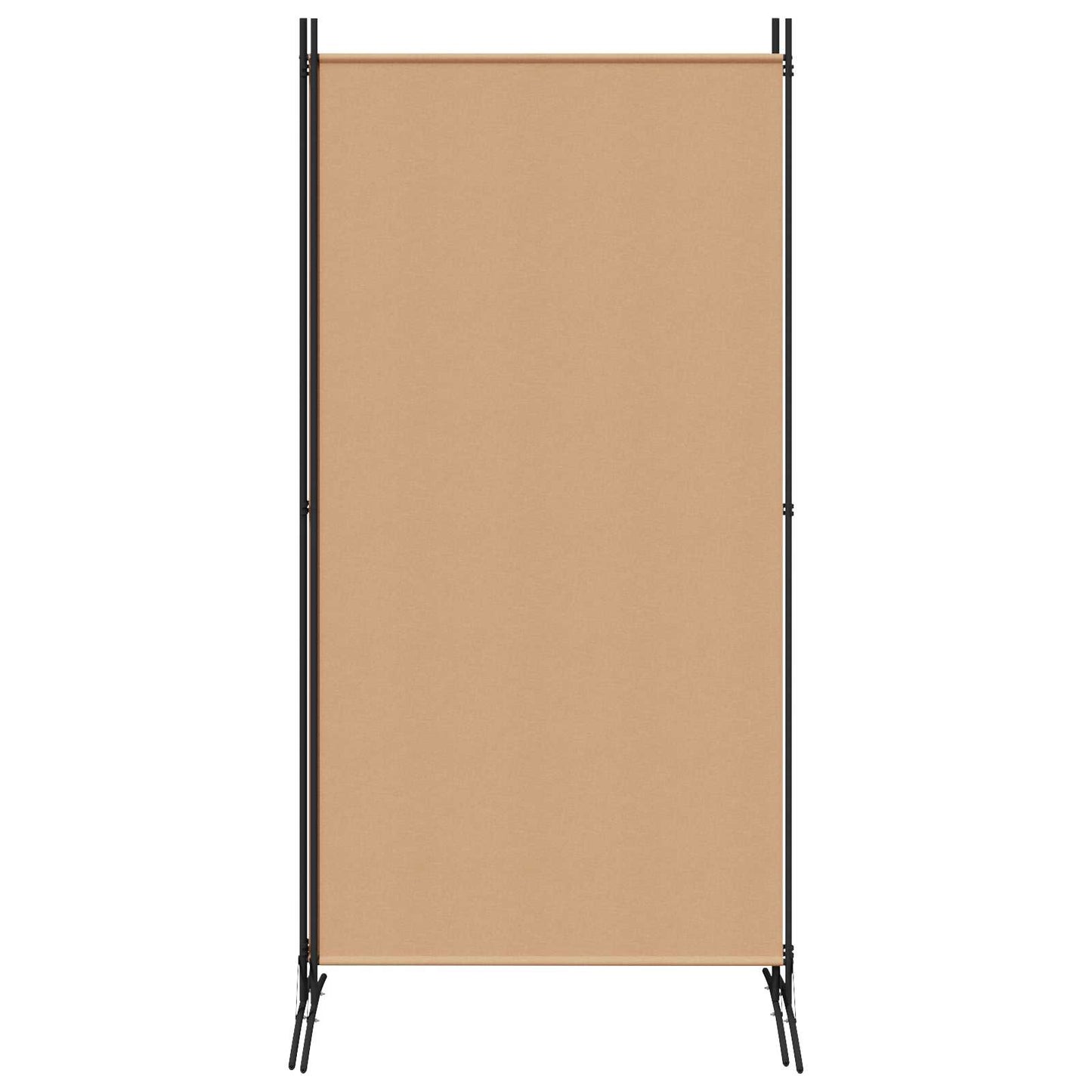 Paravento a 3 pannelli Beige 260 x 180 cm Tessuto