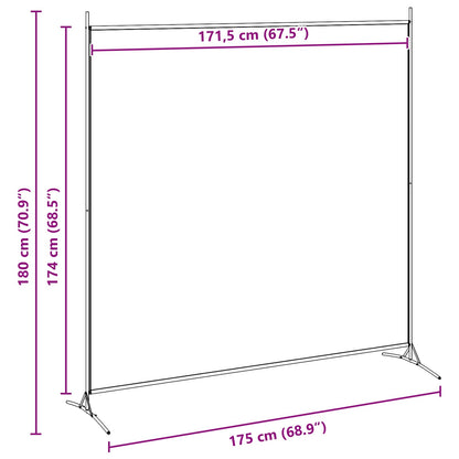 Divider per Stanze a Pannello Singolo Beige 175 x 180 cm