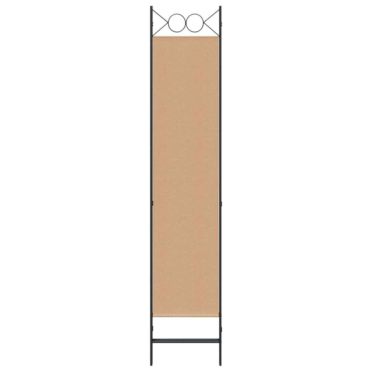 Paravento a 3 pannelli Beige 120 x 200 cm Tessuto