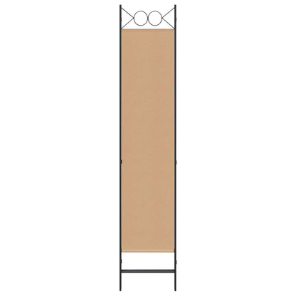 Paravento a 3 pannelli Beige 120 x 200 cm Tessuto